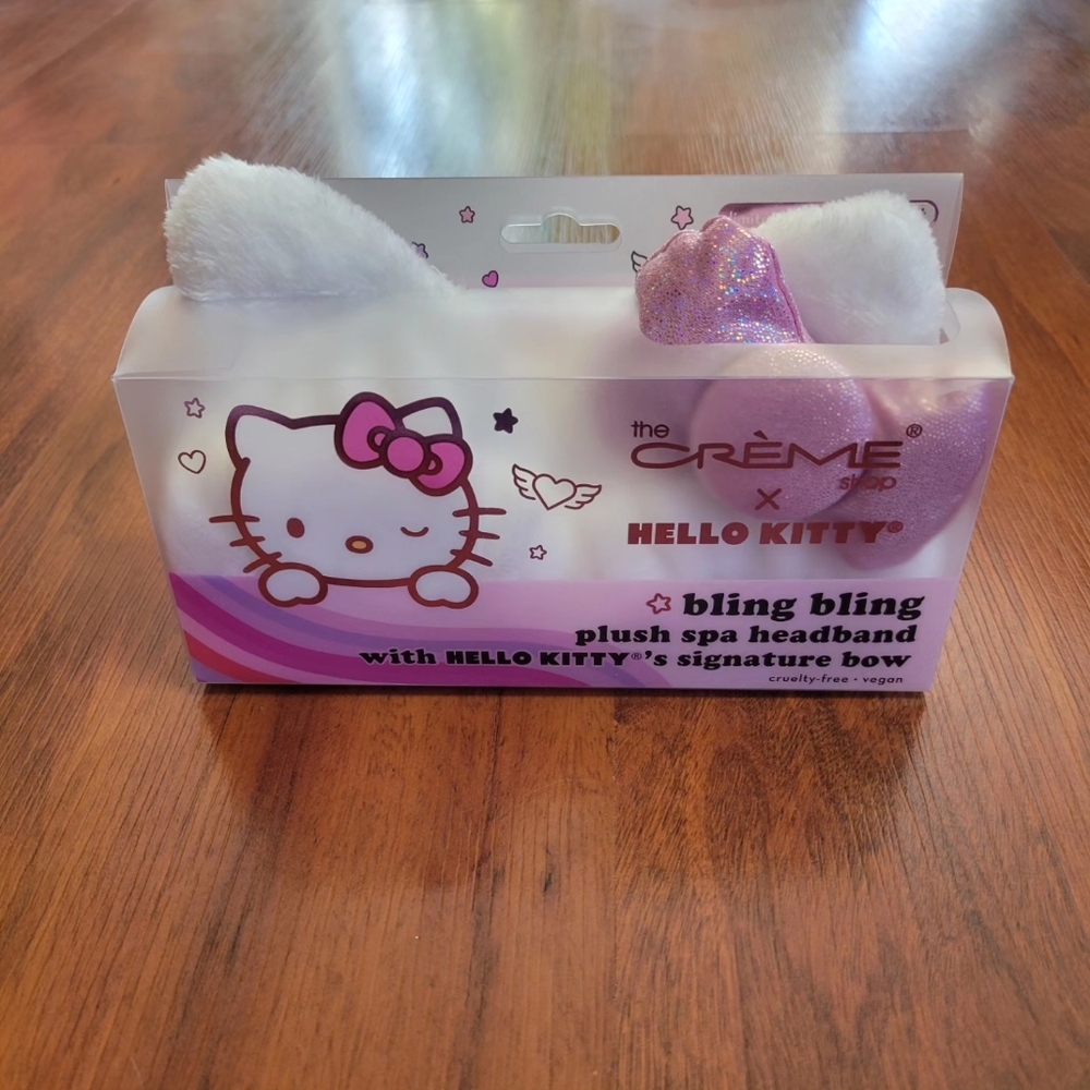 NEW the crème shop x Hello Kitty limited edition plush spa headband